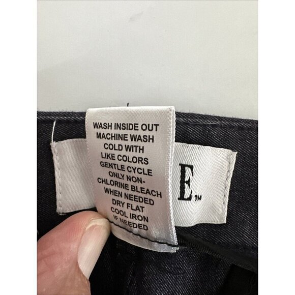 Elle Women’s Cropped Dress Pants Size 4 Chambray Blue Pockets Career Comfort‎ - Picture 8 of 10